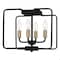 Quoizel Cox 4-Light Matte Black Semi-Flush Mount COX1712MBK - alternate 1